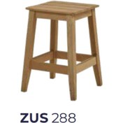 Resim Tabure Zus288 Klasik Model Ahşap Kayın Iskelet Ceviz Boya Kare Ot 