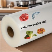 Resim Gıda Saklama için Vakum Mühürleme Torbaları (1 Rulo) Genişlik 20 cm Uzunluk 10 m - Ekstra Kalın Hava Geçirmez Vakum Mühürleme Rulosu, Et, Peynir, Sebze ve Meyvelerin Tazeliğini Uzatır, Dondurucuya Uygun, Yiyecekleri Daha Uzun Süre Taze Tutuyor 