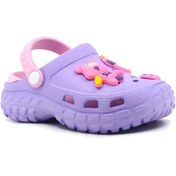 Resim stilfest Unisex Ayıcıklı Çocuk Terlik Lila Terlik 
