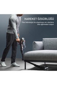 Resim Tefal En Güçlü 230 Air Watt Emiş Gücü Bükülebilir Flex Gövde Animal Kit Başlıklı Şarjlı Dikey Süpürge X-Force Flex 15.60 TY99F1 