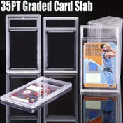 Resim Snap Kapamalı Premium Ticaret Kartı Koruyucu Kılıflar - 135x80x6.3mm, Spor Kartları & Koleksiyonluklar için Çıkarılabilir Derecelendirilmiş Kart Tutucu, Dayanıklı Plastik Kılıf 