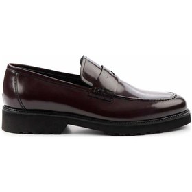 Resim Bambi Bordo Leather Erkek Loafer Ayakkabı E01191300314 Bordo 