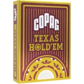 Resim Karokstore Copag Texas Hold'em Endeks Oyun Kartları, Kırmızı 