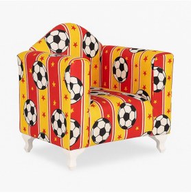 Resim Taraftar Futbol Temalı 0/6 Yaş Ayaklı Çocuk Koltuğu Sarı - Kırmızı 