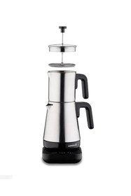 Resim KORKMAZ A850-01 Moderna Elektrikli Çay Makinesi French Press Özellikli Gri 