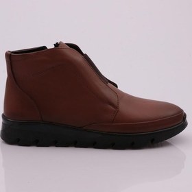 Resim Dgn 2006 Kadin Lastik Detayli Fermuarli Bot 2006-692-R1755 Taba 