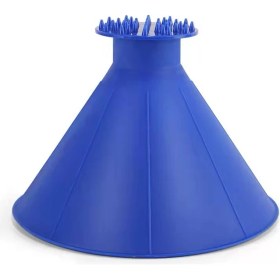 Resim Cdwishbest Mavi Stil Evrensel Araba Sihirli Pencere Camı Buz Kazıyıcı Yağ Hunisi Kar Sökücü Kürek Pencere Sıyırıcılar Koni Buz Çözücü Yeni (Yurt Dışından) 