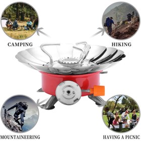 Resim GoldBazaar Rüzgar Geçirmez Kamp Gazlı Ocak Büyük Boy K-205 (4764) 