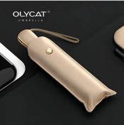 Resim Fochsia Kadınlar Ultra Hafif Portatif 6 Kollu Kayısı Otomatik Katlanır Şemsiye 