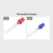 Resim Hightower Kırmızı Ve Mavi 7 Parça Motosiklet Benzin Yakıt Kapağı Valf Hortumu Sx Exc Crf Yzf 