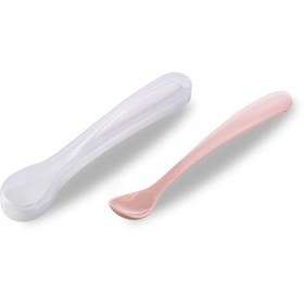 Resim Mamajoo 2 Beslenme Kaşığı Powder Pink & Saklama Kutusu 6+ay 
