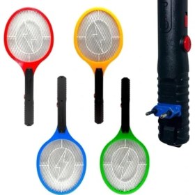 Resim Esranın Dünyası Sinek Raketi Sivrisinek Öldürücü Raket, Aç-Kapa Düğmeli Elektrikli Sarjlı Sinek Raketi, Güvenli Kullanım 