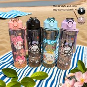 Resim Sanrio Kuromi & My Melody 800ml/27oz Sızdırmaz Su Şişesi - Pop-Up Kapaklı, Düşmeye Dayanıklı Tasarım ve Sevimli Karakter Baskılı Spor Şişe, Kadınlar için Kamp, Seyahat, Koşu - Anneler Günü, Doğum Günü, Noel İçin Mükemmel Hediye 