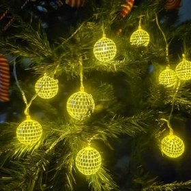 Resim Skygo Yılbaşı LED Işık Disko Topu Günışığı 2m 10 Ampul 