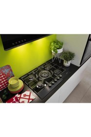Resim Franke Ocak New Glass Lınear Fhng 604 4g Tc Bk C Siyah Cam 