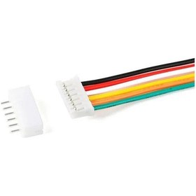 Resim 2mm 6pin Jst Ph Kablolu Konnektör Beyaz Takım 20cm - Çift Taraflı 