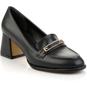 Resim Siyah Kadın Loafer Ayakkabı K01231468609 Siyah 