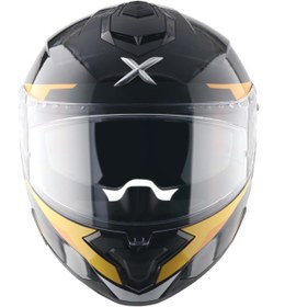 Resim AXOR Brutale Kryptic Kask Black Yellow - Pinlock Dahil 