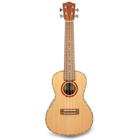 Resim Lanikai CDST-C Sedir Concert Ukulele (Profesyonel - Masif Üst Kapak) | Masif Sedir Üst Kapak, Akasya Arka ve Yanlar, Krom Açık Mekanizma Burgular | Ölçüler: Concert Boy / 15 Perde 