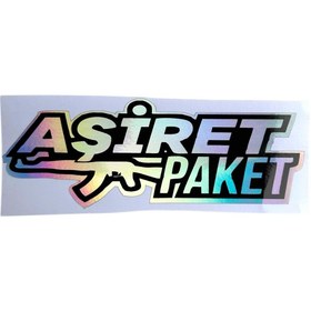 Resim HMNL AŞİRET PAKET HOLOGRAM STİCKER 15X5,5 CM 