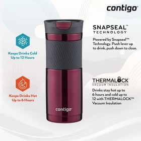 Resim CONTIGO BYRON SNAPSEAL TERMOS BARDAK 470ML PEMBE 
