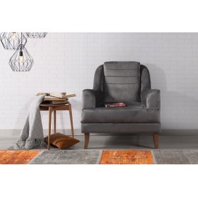 Resim Perla Sofa Madrid Berjer Babyface Antrasit 