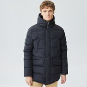 Resim Lacoste Erkek Kapüşonlu Siyah Şişme Mont 