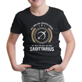 Resim Burç - Sagittarius Siyah Çocuk Tshirt 
