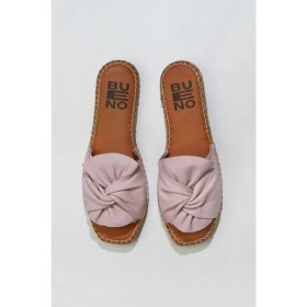 Resim Bueno Shoes Pembe Deri Kadın Düz Terlik 