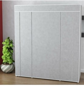 Resim Teknor Bez Dolap Çift Yandan Raf Metal Profil İskelet 