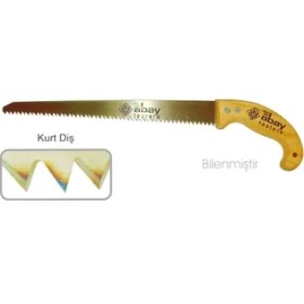 Resim Mercansa Eco Lounge Abay Kurt Diş Bağ Testere 35 cm - Ahşap Sap 