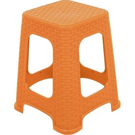 Resim Mandella Sağlam Plastik Karizma Rattan Tabure (6 Adet) Tik 