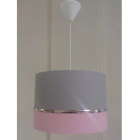 Resim Onay Gri Pembe Kumaş Kaplama Salon Oturma Odası Yatak Odası Genç ve Çocuk Odası Avize Sarkıt Aydınlatma. 