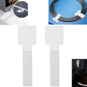 Resim Zibox Sunup SN-29137 Beyaz Yapışkanlı 10'lu Kablo Düzenleyici 