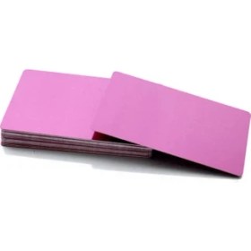 Resim Mingjin Shop 1 Mor Tarzı 86X54X0,2 mm Boş Metal Kartvizit Kalınlığı Alüminyum Alaşımlı Boşluklar Kart Dıy Lazer Baskı (Yurt Dışından) 