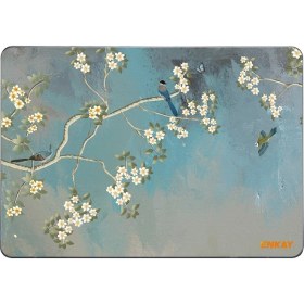 Resim Enkay MacBook Pro 16 Inç A2141 Için Enkay Vintage Desen Kılıf Manolya (Yurt Dışından) 