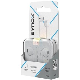 Resim Syrox K22 Lightning Kulakiçi Kulaklık İphone Uyumlu Mikrofonlu 