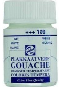 Resim Talens Guaj Boya 16 Ml - White 100 White 