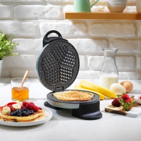 Resim Schafer Waffle Makinesi Yeşil Renk 