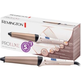 Resim Remington Bukle Maşası [25-38MM Konik: Doğal Dalgalar] Proluxe (Akıllı Optıheat Teknolojisi, Hedeflenen Sabit Isı, LCD Ekran, 150-230°C, Kese) CI91X1 Bukle Maşası 