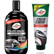 Resim Turtle Wax Renkli Cila Siyah Ve Turtle Wax Çizik Giderici Pasta 