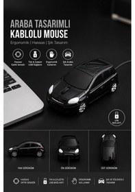 Resim Suv Araba Şeklinde 1200 Dpı 3 Düğmeli Usb Kablolu Optik Mouse 