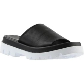 Resim Bueno Shoes Siyah Deri-Beyaz Tb Kadın Düz Terlik 