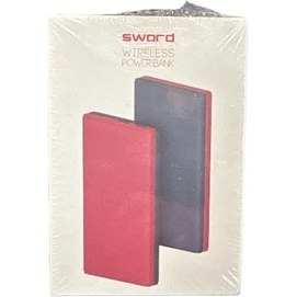 Resim Sword SW08 Wireless Kablosuz Powerbank 5W 8000 Mah Kırmızı 