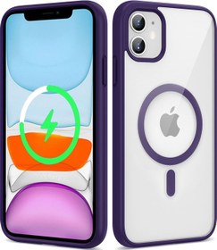 Resim İphone 11 Uyumlu Magsafe Wireless Şarj Özellikli Silikon Zore Ege Kılıf-derin Mor Derin Mor 