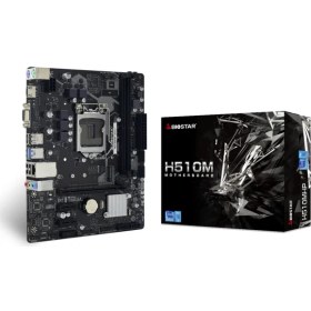 Resim Biostar H510MHP Ddr4 3200MHZ M2 Hdmı VGA Ses Ethernet 10.11.nesil 1200 Pin Anakart 
