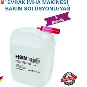 Resim HSM Oil Evrak imha Makinesi Bakım Yağı / Bakım Solüsyonu 5 L 