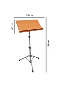 Resim Dominguez Xns22wn Profesyonel Ahşap Nota Sehpası Ceviz Oymalı 