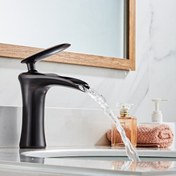 Resim Prima Siyah Şelale Lavabo Bataryası 