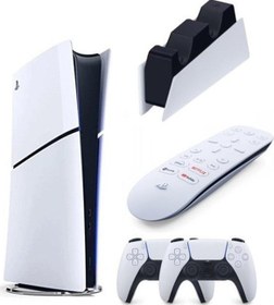 Resim Sony Playstation 5 Slim Dijital Edition +2.Dualsense + Şarj İstasyonu+ Media kumanda 